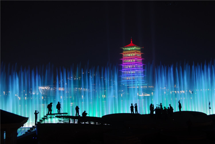 西安世博园夜景